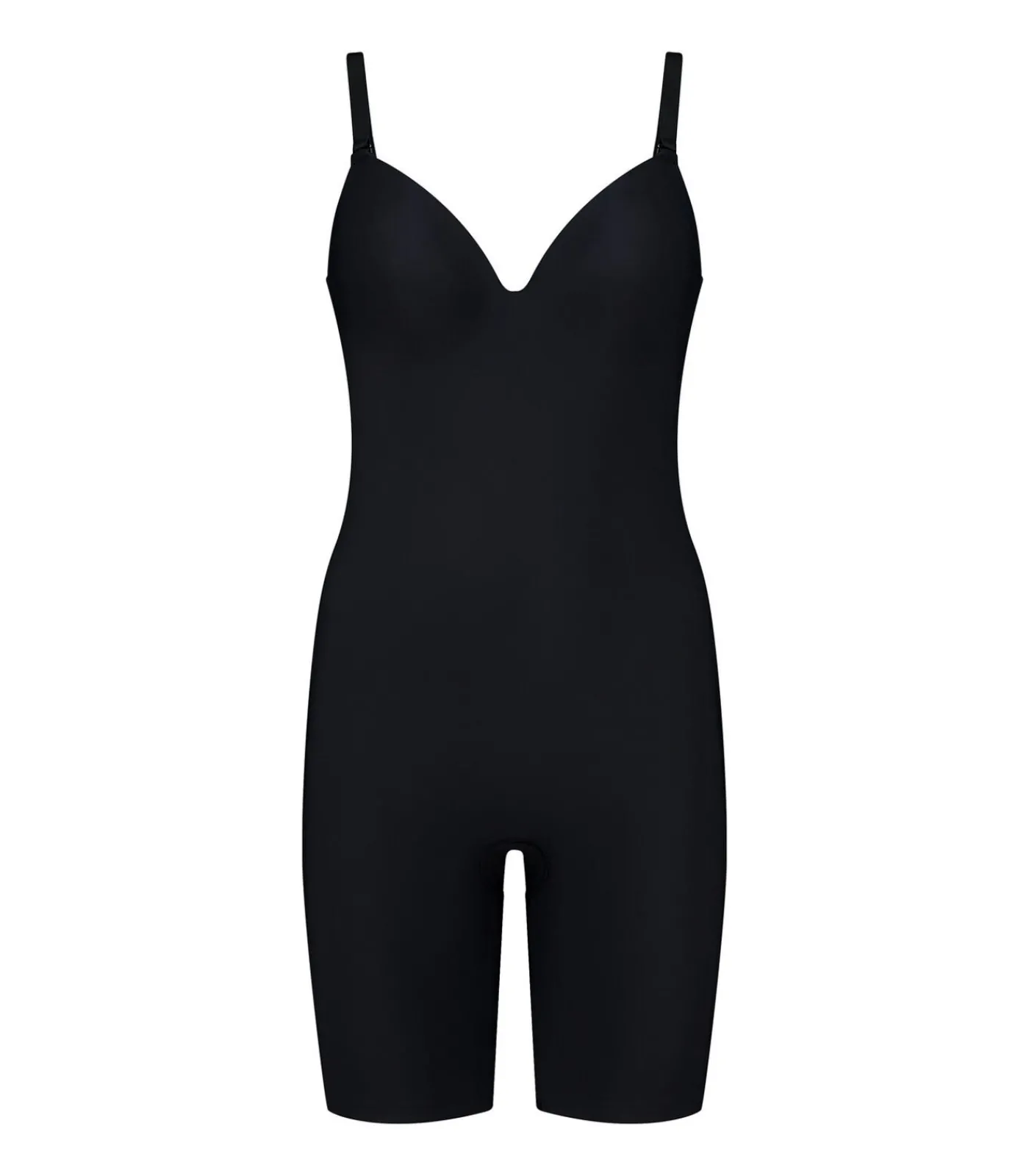 DAMES Bye Bra Low Back Korte Bodysuit | Zwart L