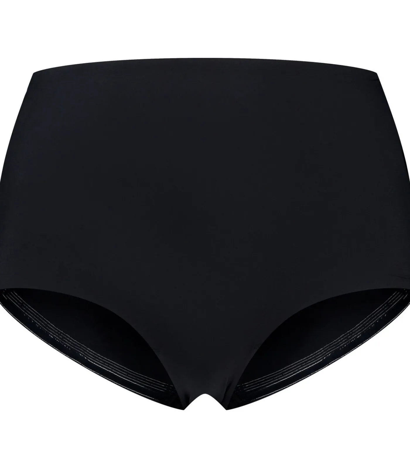 DAMES Bye Bra Low Back Midden Taille Slip | Zwart Xl