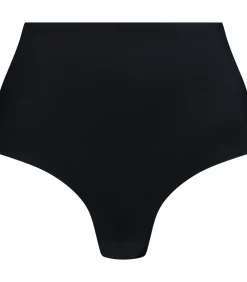 Low Back Midden Taille String | Zwart Xxl DAMES Corrigerend Ondergoed