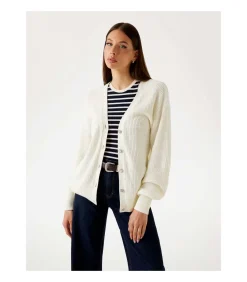 DAMES GUESS Ls Vn Jamie Cardi Swtr