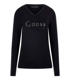 DAMES GUESS Ls Vn Kenzie Logo Swtr