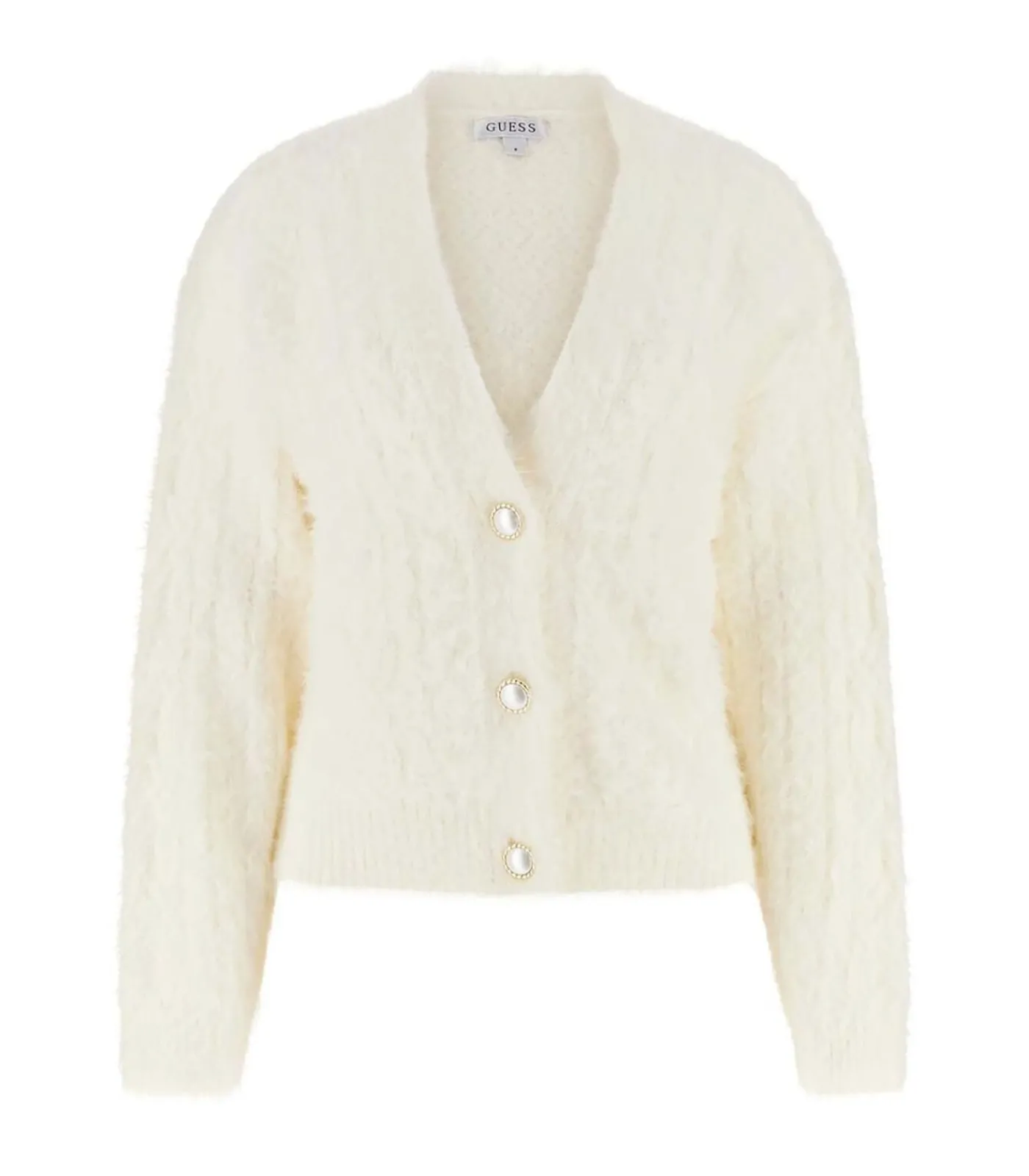 Ls Vn Kinako Fuzzy Cardigan DAMES Truien & Cardigans