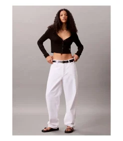 DAMES Calvin Klein Jeans Ls Woven Label 2X2 C