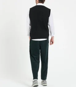 Heren Studio Cashmere8 LUKE 9 Mouwloos vest - 100% kasjmier