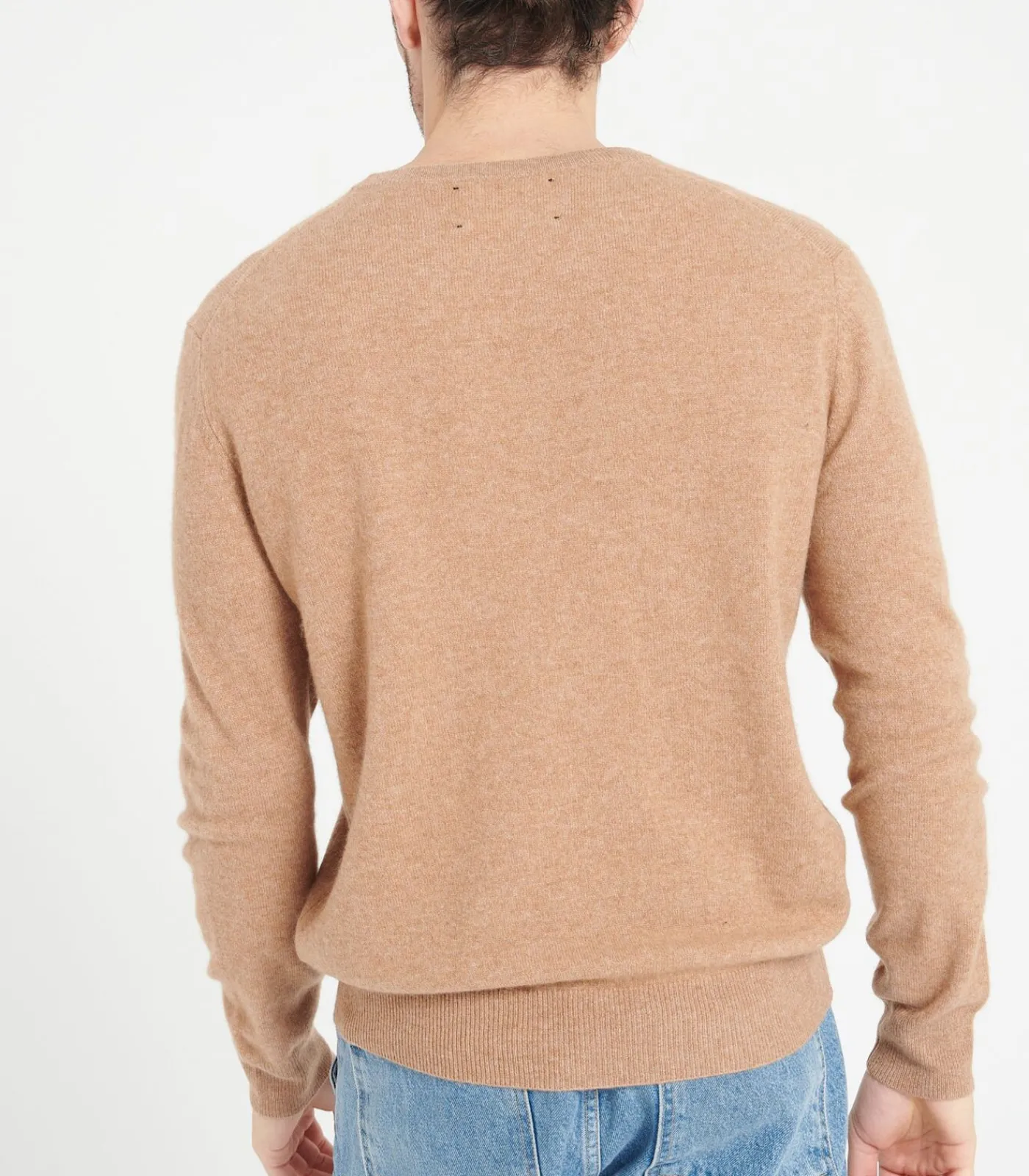 Heren Studio Cashmere8 LUKE 1 V-hals Trui - 100% kasjmier