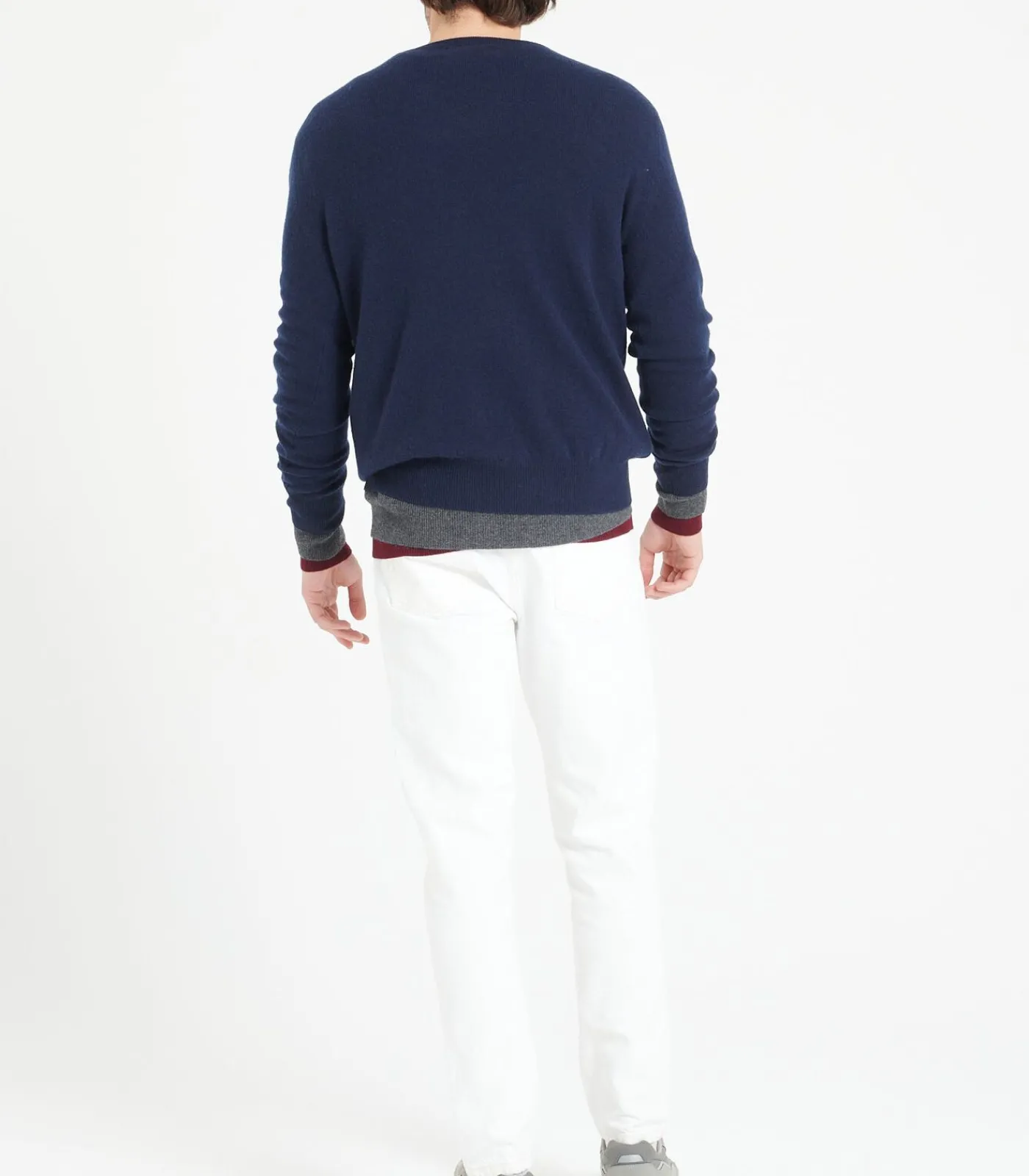 LUKE 1 V-hals Trui - 100% kasjmier Heren Truien & Cardigans