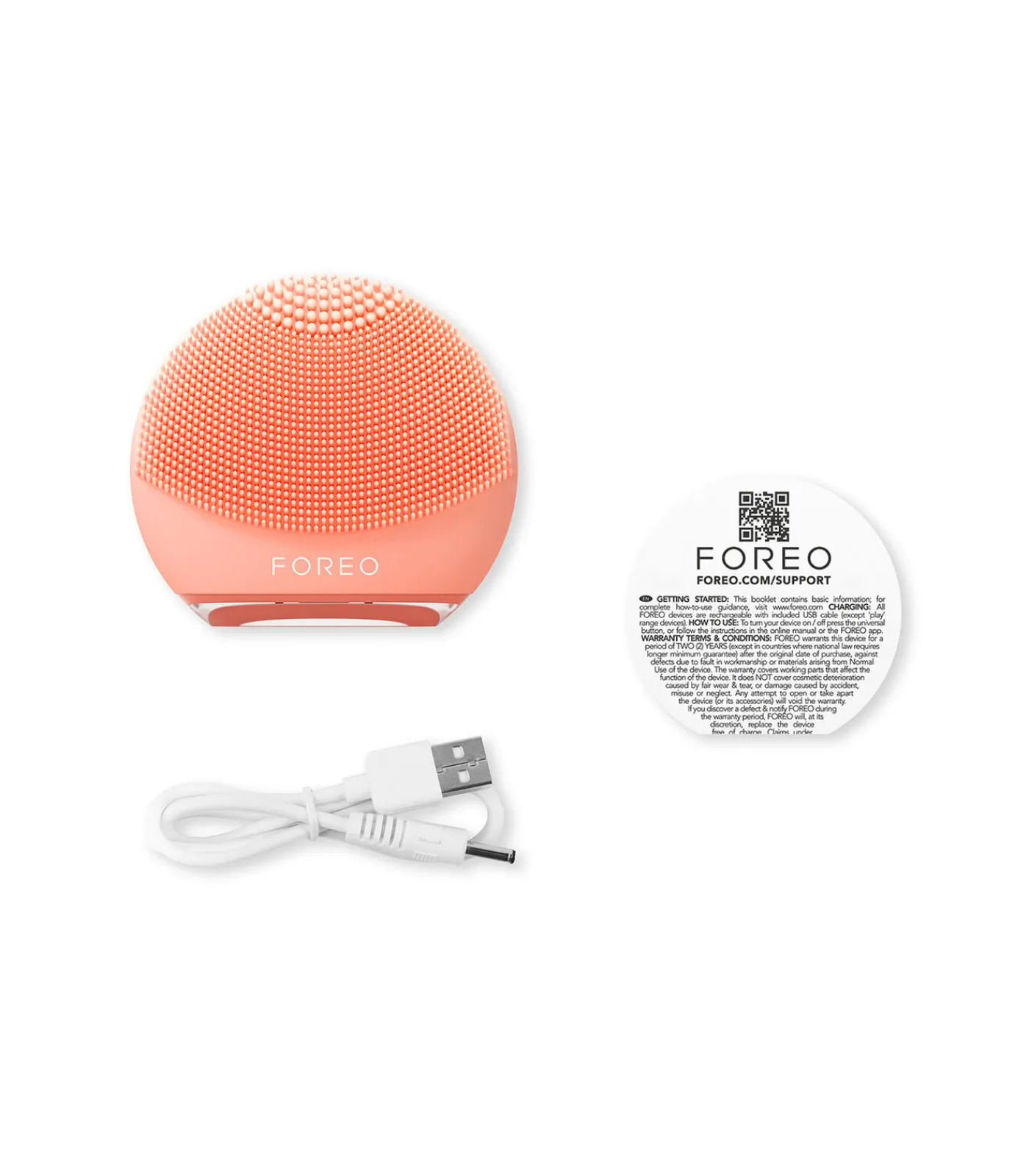 FOREO LUNA 4 go gezichtsreinigings alle huidtypen Peach