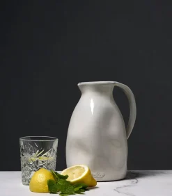 Hot Luxe - Aardewerk - Medium - Karaf - Wit Glazen & Karaffen