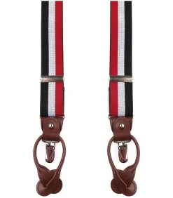 Heren Suitable Luxe Bretels Rood Wit Blauw