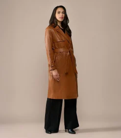 DAMES Mart Visser Lyana Leren Jas Cognac