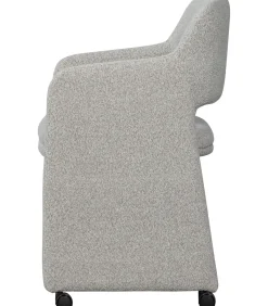 Outlet Lyric Eetkamerstoelen - Bouclé - Greige - Set van 6 Stoelen