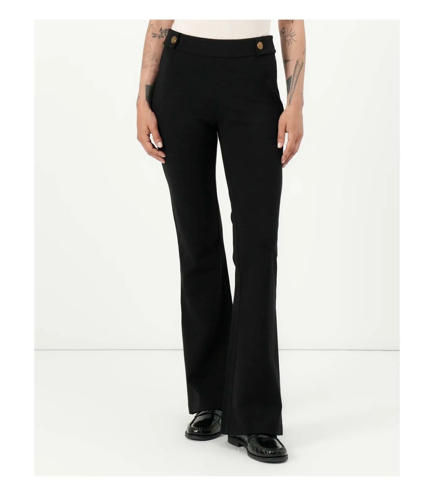 DAMES GUESS Maelice Buttons Flare Pant
