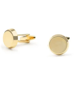 Heren Suitable Manchetknoop Rond Goud