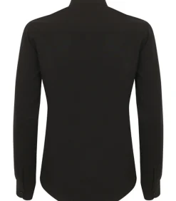 Discount MANDARIN COLLAR - Shirt - Zwart DAMES Overhemden & Blouses