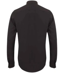 Heren Henbury MANDARIN COLLAR - Shirt - Zwart