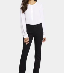 DAMES NYDJ Marilyn Straight Jeans Zwart Waist-Match™ Denim