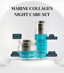 Erth Skin London Marine Collagen Nachtcrème + Marine Collagen Nachtreparatieserum