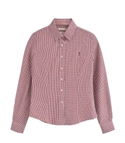 DAMES Polo Club Marineblauw hemd met relaxed fit en klassieke kraag