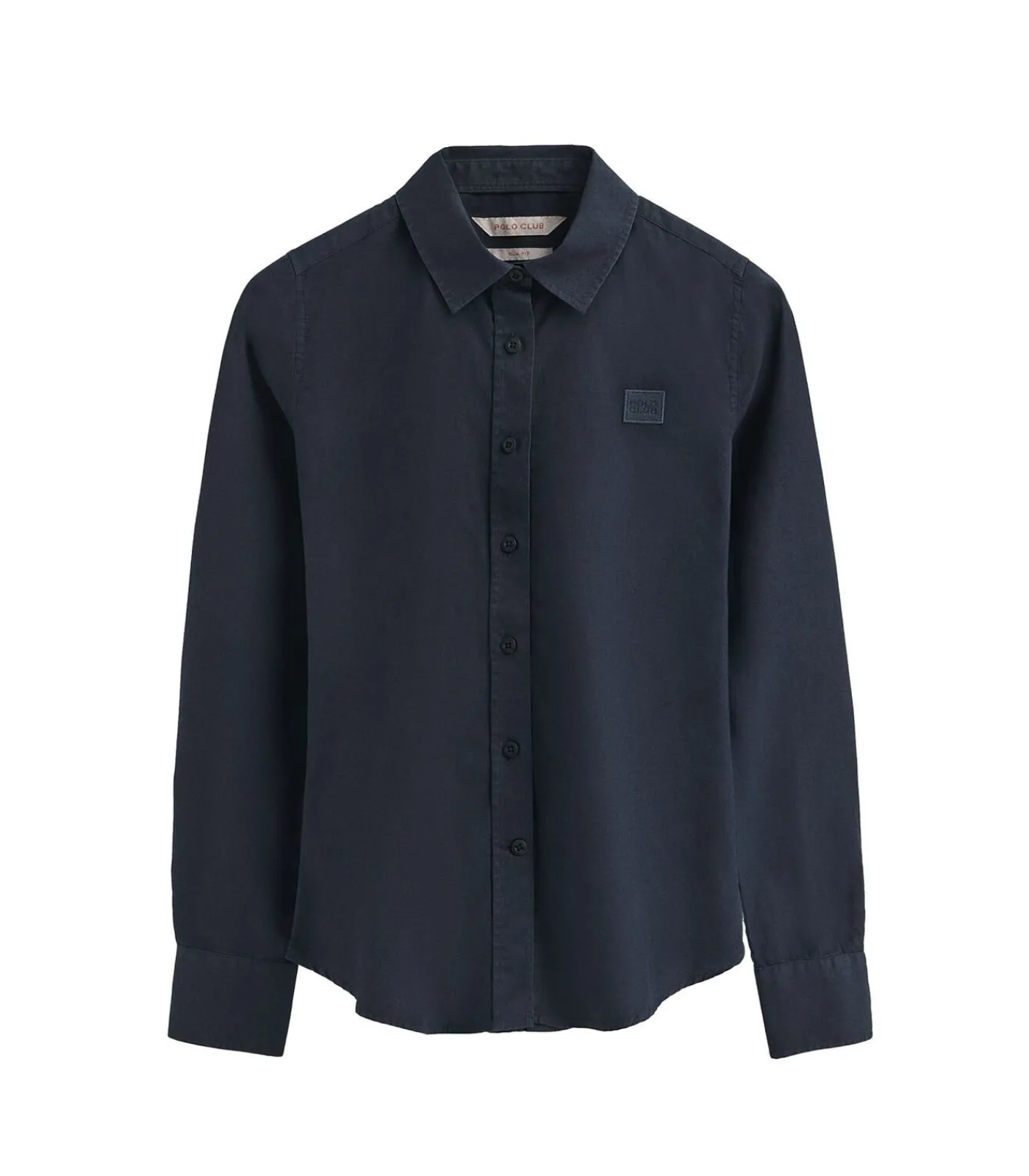 Outlet Marineblauw hemd met slim fit en -logo DAMES Overhemden & Blouses