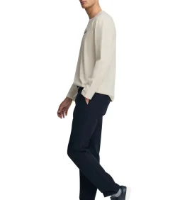 Heren Polo Club Marineblauw T-shirt met lange mouwen en -opdruk Established 2012