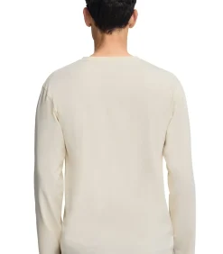 Heren Polo Club Marineblauw T-shirt met lange mouwen en -opdruk Established 2012