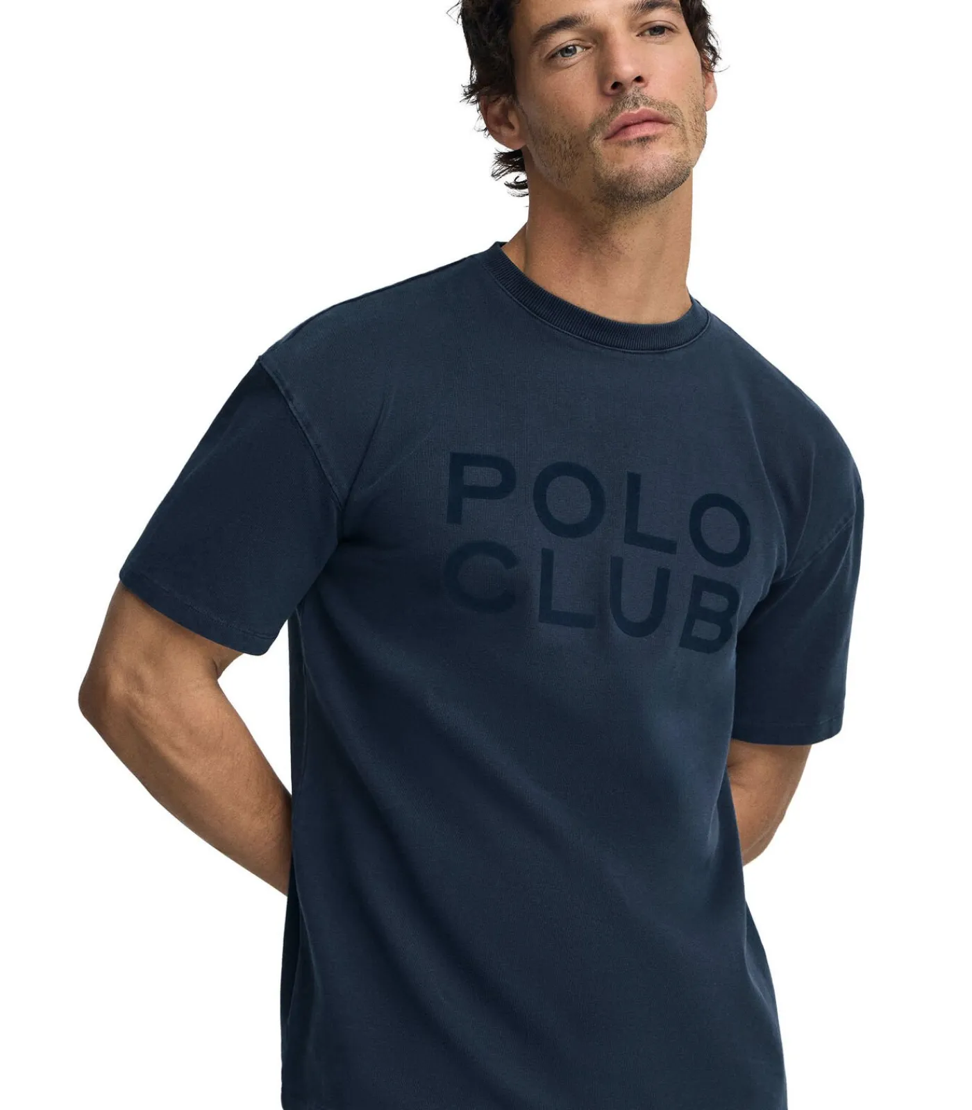 Marineblauw T-shirt Tarak met -logo Heren T-Shirts & Polo's