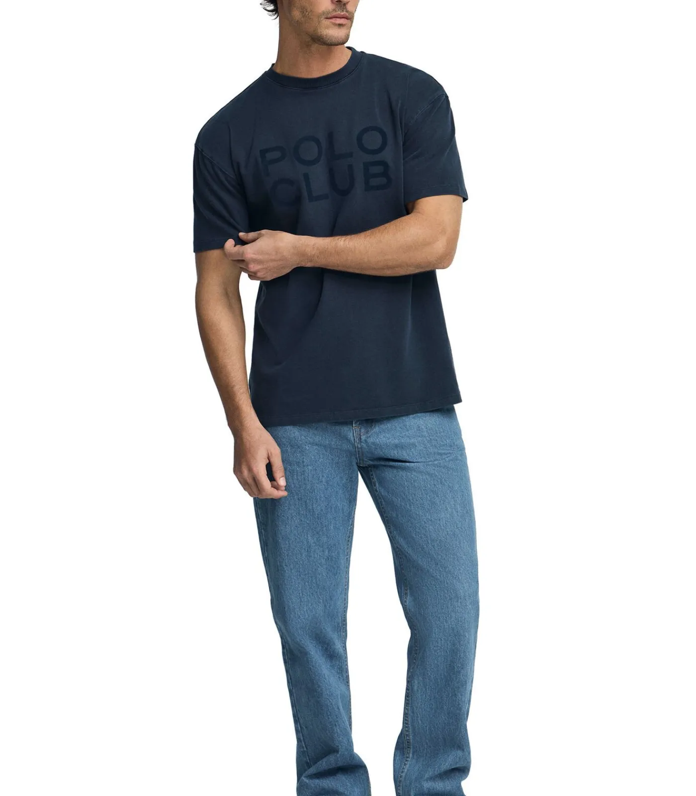 Marineblauw T-shirt Tarak met -logo Heren T-Shirts & Polo's