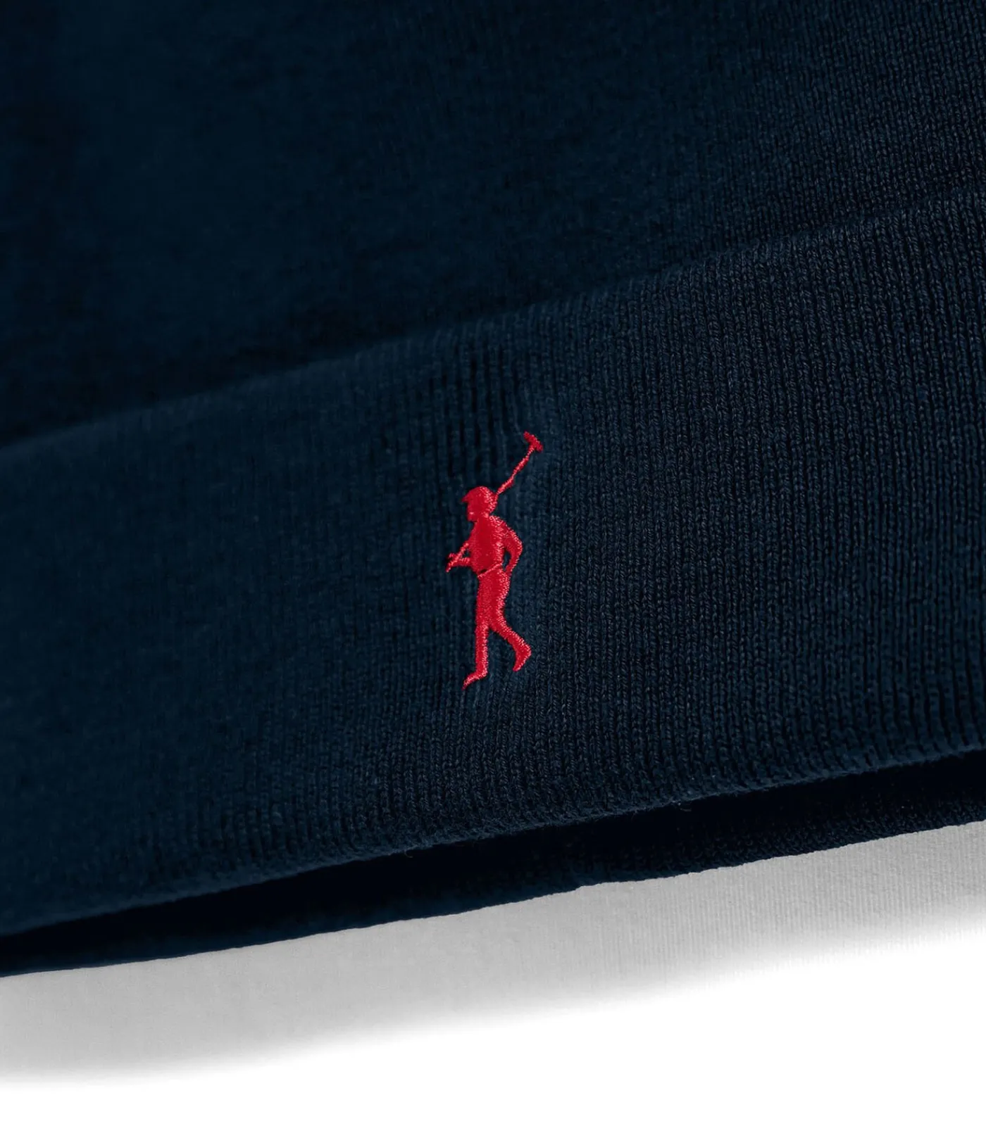 Clearance Marineblauwe beanie "Vinny" met geborduurd Rigby Go-logo Heren Hoeden & Petten