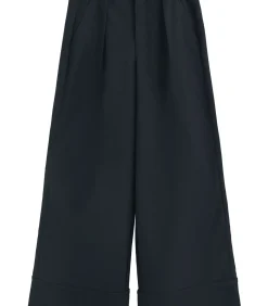 DAMES Polo Club Marineblauwe broek met loose fit en -details