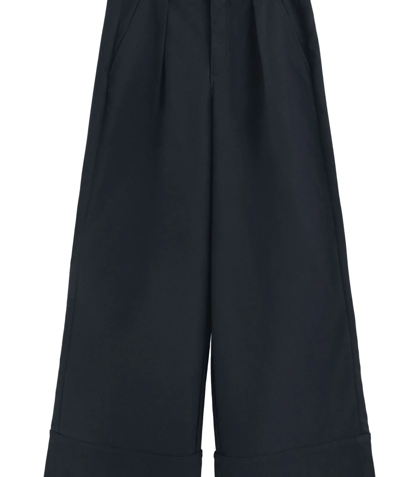 DAMES Polo Club Marineblauwe broek met loose fit en -details