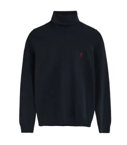 Clearance Marineblauwe coltrui van wolmix met geborduurd Rigby Go-logo DAMES Truien & Cardigans