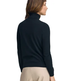 Clearance Marineblauwe coltrui van wolmix met geborduurd Rigby Go-logo DAMES Truien & Cardigans