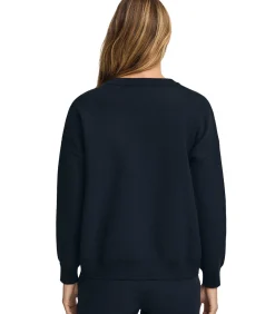 DAMES Polo Club Marineblauwe gebreide trui met -logo in contrasterende kleur