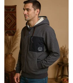 Best Marineblauwe herentrui met capuchon en rits Heren Truien & Cardigans