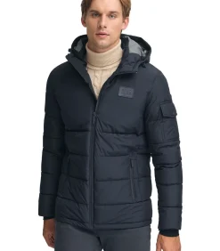 Clearance Marineblauwe jas Val Thorens met -logo Heren Jassen