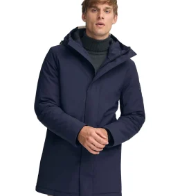 Clearance Marineblauwe jas Voguel met -logo Heren Jassen