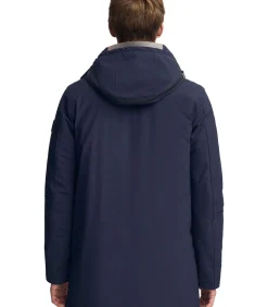 Clearance Marineblauwe jas Voguel met -logo Heren Jassen