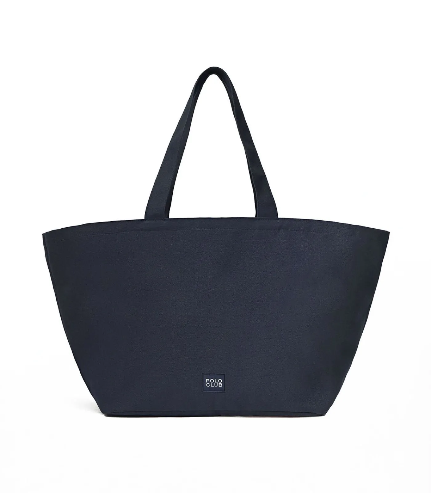 DAMES Polo Club Marineblauwe shopper bag Sloane met -opdruk Established 2012