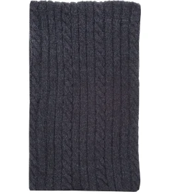 Marinekleurige sjaal met kabel voor heren Heren Sjaals