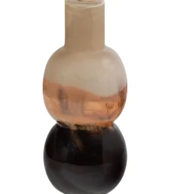 WOOOD Marjon Vaas - Handgevormd - Glas - Bruin - 30x14x14