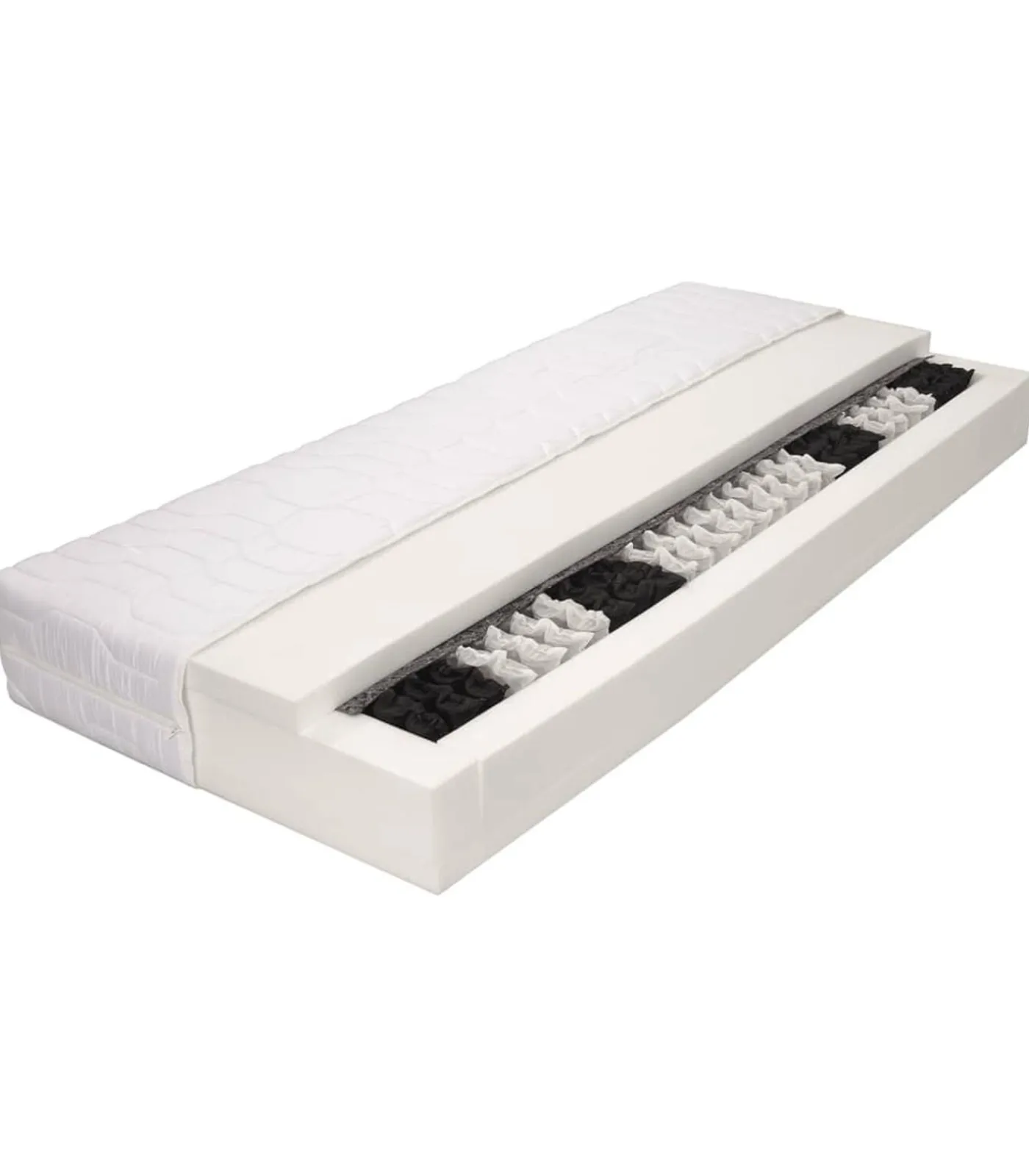 Discount Matras 7 Zone 20 cm pocketvering H3 140x200 cm Matrasbeschermer