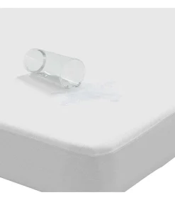 vidaXL Matrasbeschermer waterdicht 200x220 cm wit