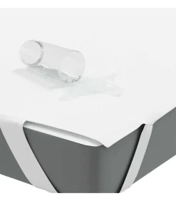 vidaXL Matrasbeschermer waterdicht 160x220 cm wit