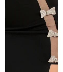 DAMES Goddiva Maxi-jurk “Bow Embellished Strapless Mermaid Maxi Dress”