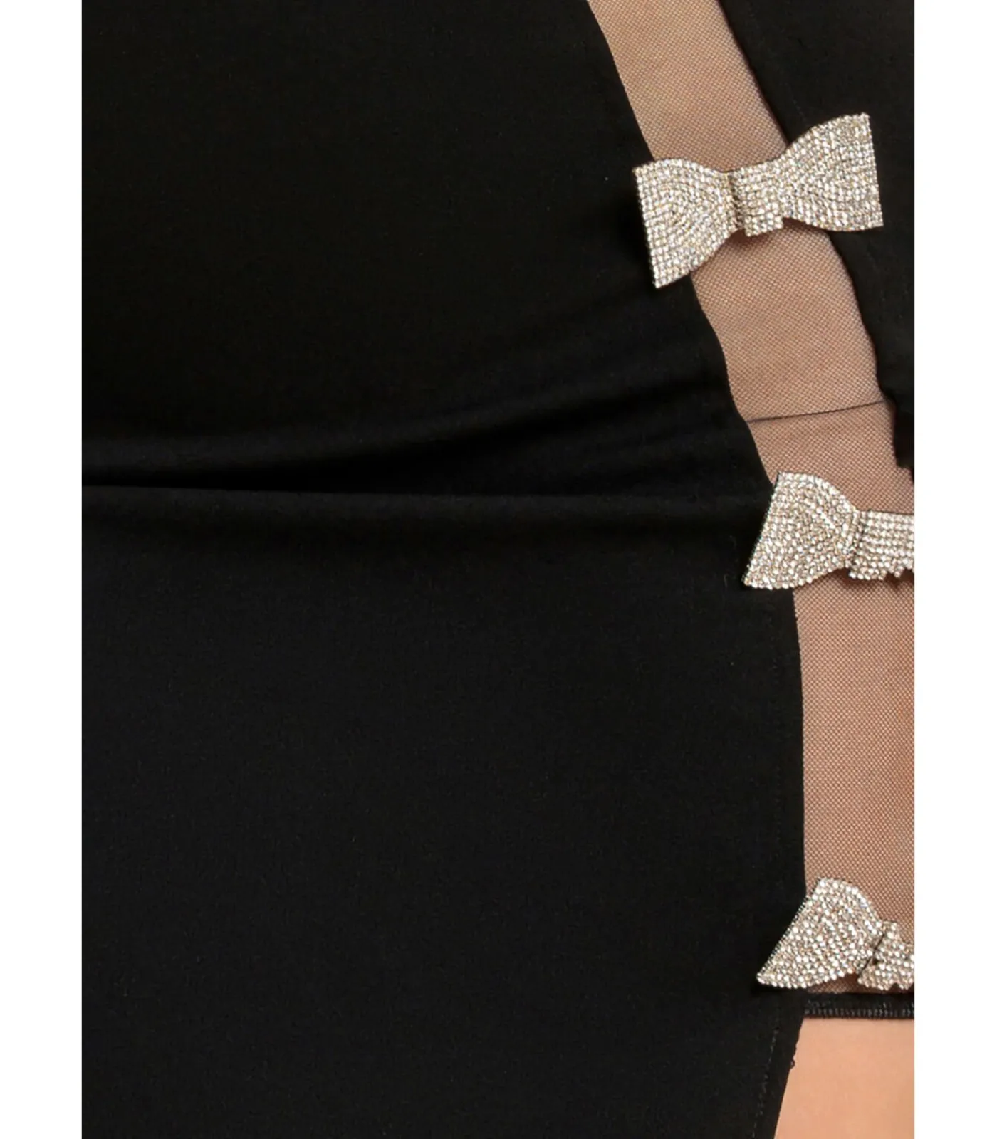 DAMES Goddiva Maxi-jurk “Bow Embellished Strapless Mermaid Maxi Dress”