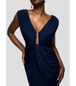New Maxi-jurk “Cowl Plunge Draped Mermaid Maxi Dress” DAMES Jurken