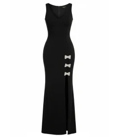 Discount Maxi-jurk “Diamante Brooch Thigh Split Mermaid Maxi Dress” DAMES Jurken