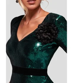 Online Maxi-jurk “Liquid Sequin Corsage Maxi” DAMES Jurken