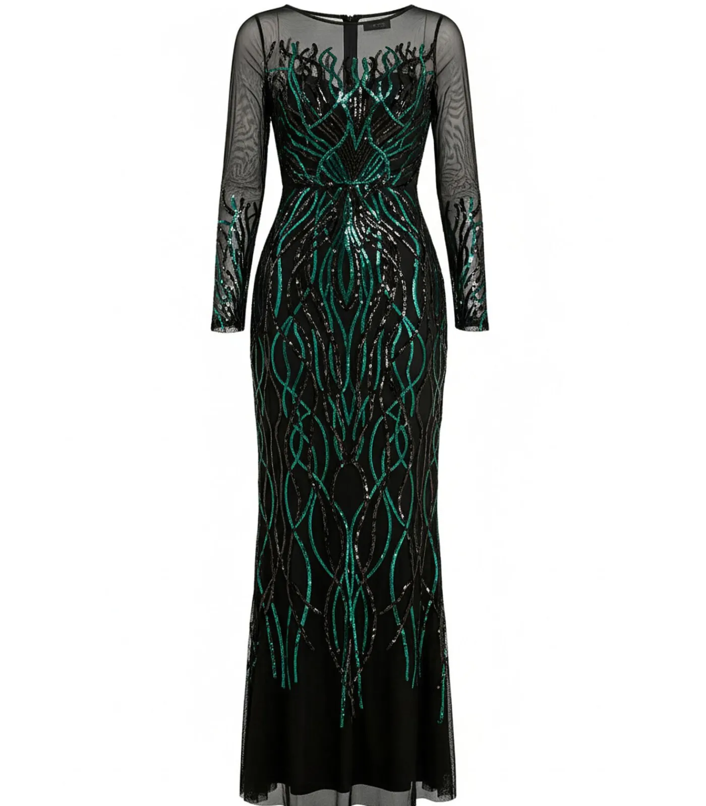 Best Maxi-jurk “Long Sleeve Sequin Flame Maxi” DAMES Jurken