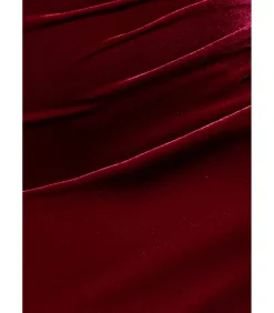 Discount Maxi-jurk “Off The Shoulder Deep Plunge Velvet Maxi Dress” DAMES Jurken